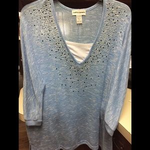 Light Cathy Daniels sweater 3X